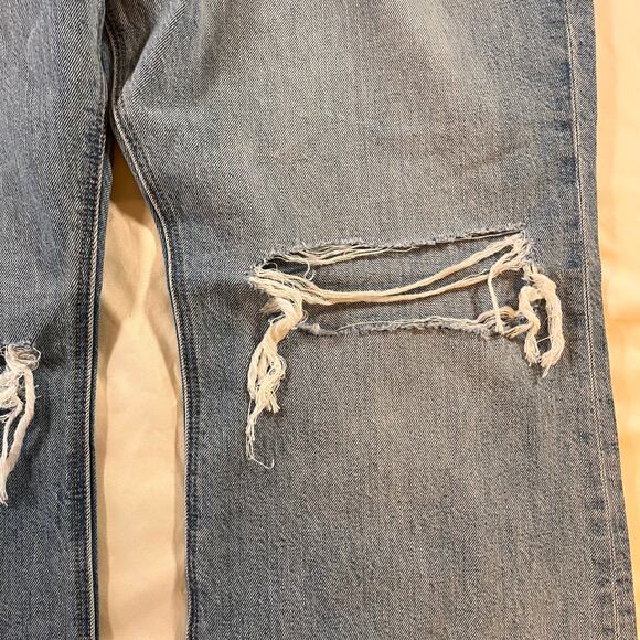 NWOT American Eagle Plus High Rise 90s Bootcut Light Wash Jean Wmns 18 Boho - Picture 3 of 11